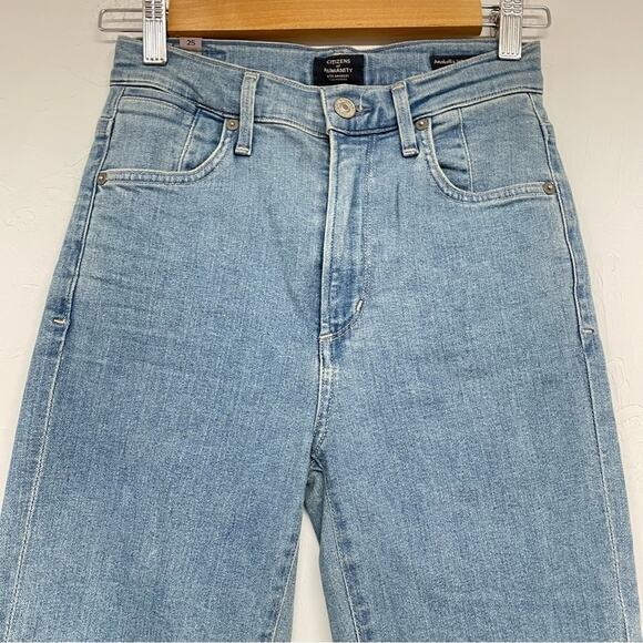 Citizens Humanity Light Wash Anabella High Rise Cigarette Ankle Jeans Womens 25 - Picture 3 of 13